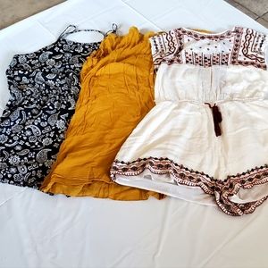 Bundle of women's rompers